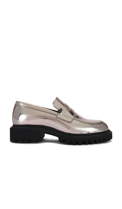 Allsaints Lola Loafer In Gunmetal Grey