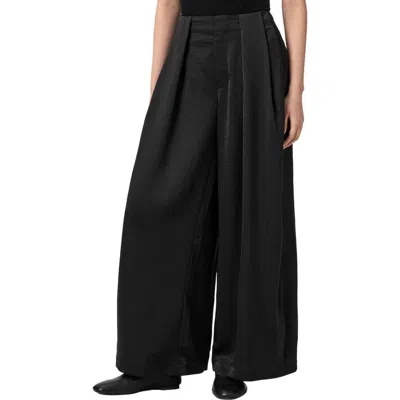 Allsaints Lola Wide Leg Trousers In Black
