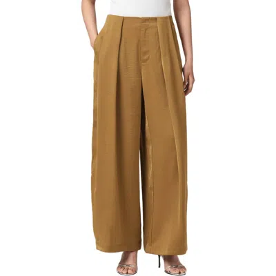 Allsaints Lola Wide Leg Trousers In Brown