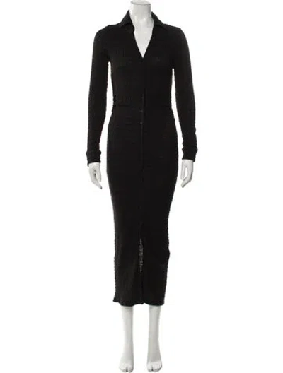 Pre-owned Allsaints Long Dress In Black
