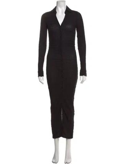 Pre-owned Allsaints Long Dress In Black