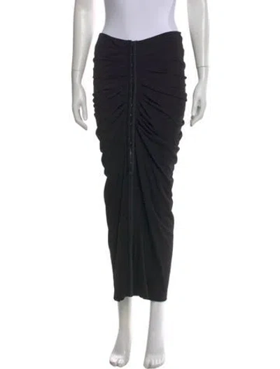 Pre-owned Allsaints Long Skirt In Black