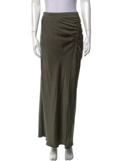 Pre-owned Allsaints Long Skirt In Green