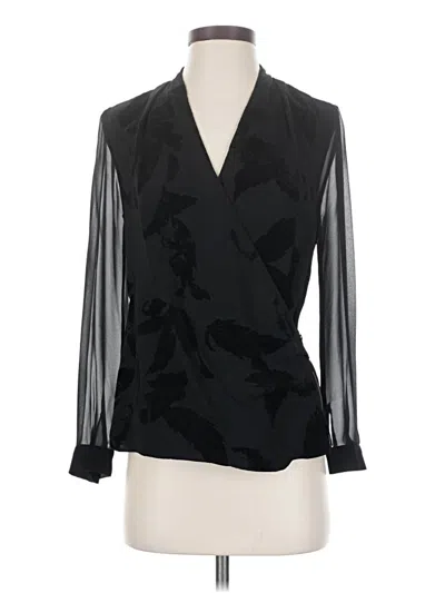Pre-owned Allsaints Long Sleeve Blouse In Black