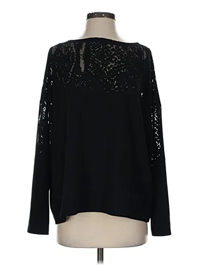 Pre-owned Allsaints Long Sleeve Blouse In Black