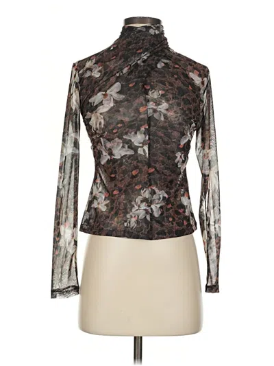 Pre-owned Allsaints Long Sleeve Blouse In Black