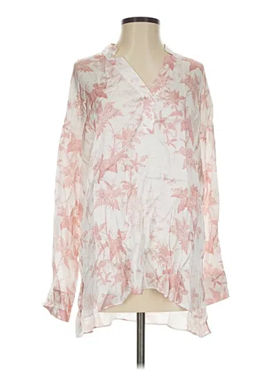 Pre-owned Allsaints Long Sleeve Blouse In Ivory