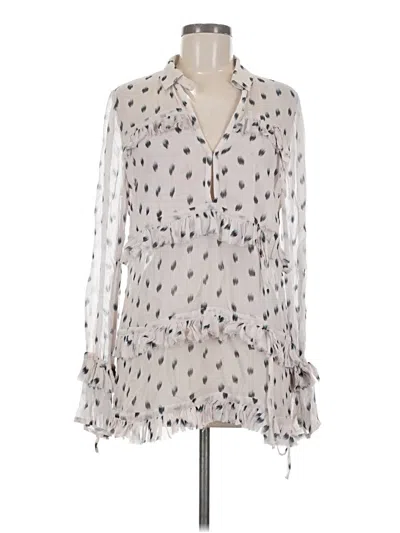 Pre-owned Allsaints Long Sleeve Blouse In Ivory