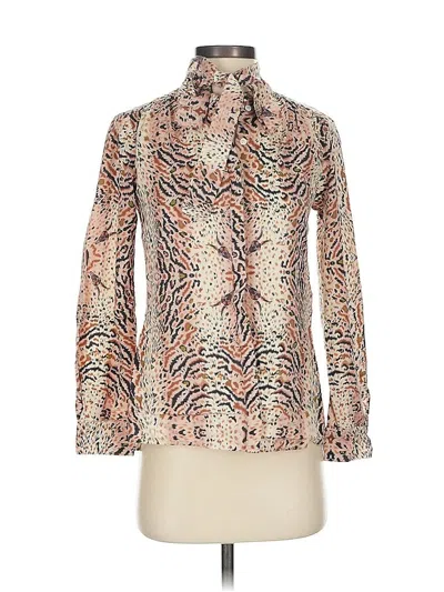 Pre-owned Allsaints Long Sleeve Blouse In White