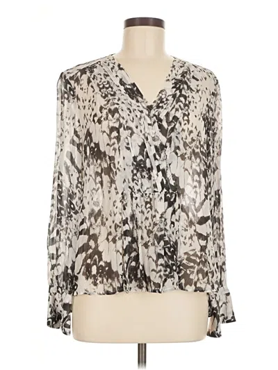 Pre-owned Allsaints Long Sleeve Blouse In White