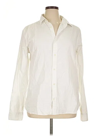 Pre-owned Allsaints Long Sleeve Button Down Shirt In Ivory