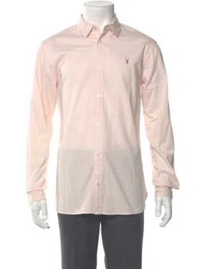 Pre-owned Allsaints Long Sleeve Dress Shirt In Neutral