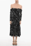 Allsaints Long Sleeve Printed Devyn Peggy Maxi Dress