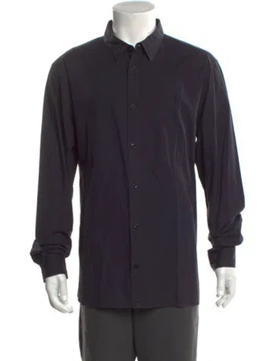 Pre-owned Allsaints Long Sleeve Shirt In Blue
