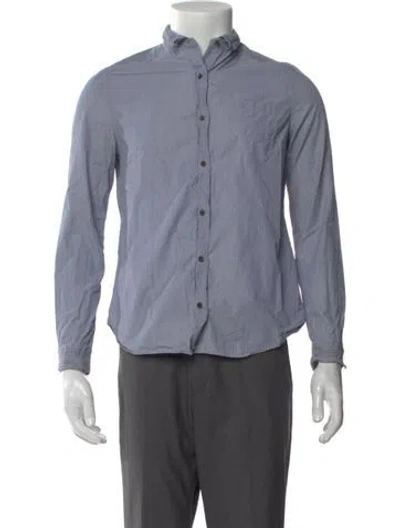 Pre-owned Allsaints Long Sleeve Shirt In Blue