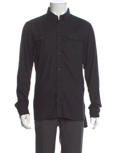 Pre-owned Allsaints Long Sleeve Shirt In Green