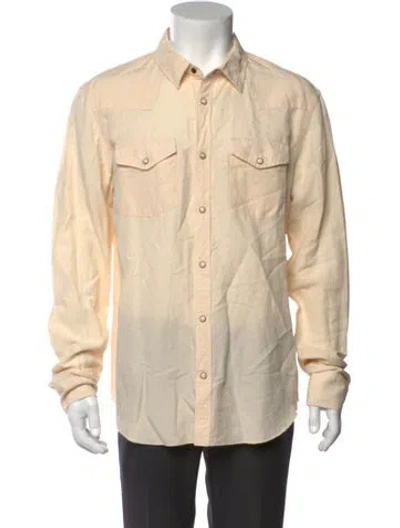 Pre-owned Allsaints Long Sleeve Shirt In Neutral
