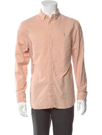 Pre-owned Allsaints Long Sleeve Shirt In Neutral