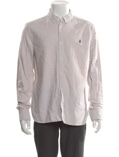Pre-owned Allsaints Long Sleeve Shirt In Pink