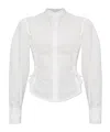 Allsaints Evanna Puff-sleeve Shirt In White