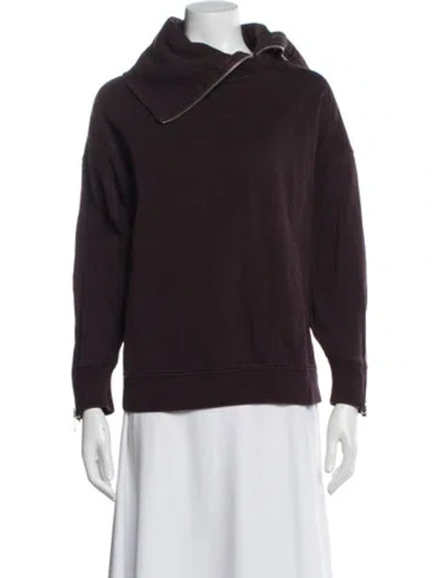 Pre-owned Allsaints Long Sleeve Sweatshirt In Purple