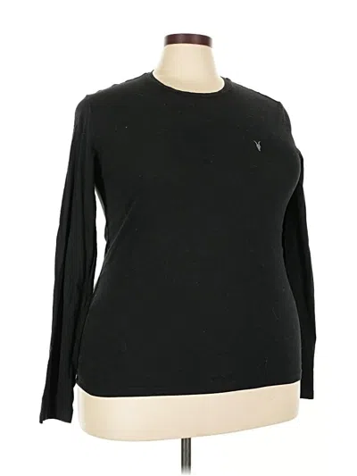 Pre-owned Allsaints Long Sleeve T-shirt In Black