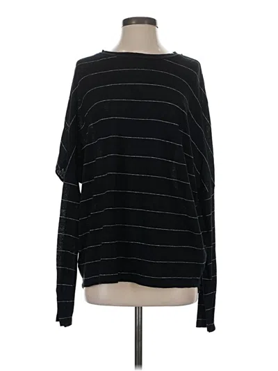 Pre-owned Allsaints Long Sleeve Top Black Boatneck Tops