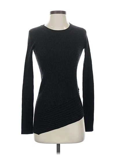 Pre-owned Allsaints Long Sleeve Top Black One Shoulder Neckline Tops