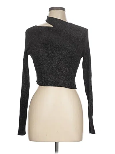 Pre-owned Allsaints Long Sleeve Top Gray Turtleneck Tops