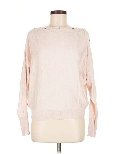 Pre-owned Allsaints Long Sleeve Top Pink Crew Neck Tops