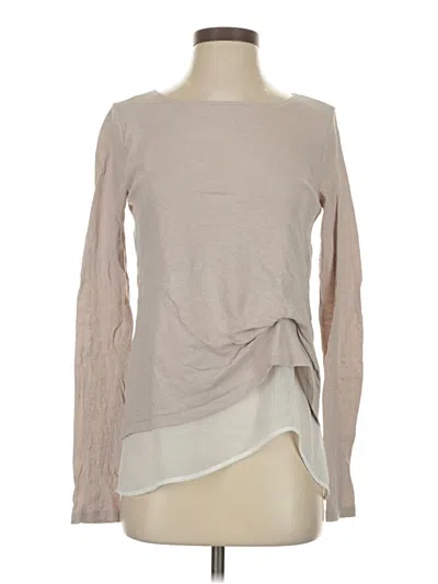 Pre-owned Allsaints Long Sleeve T-shirt In Brown