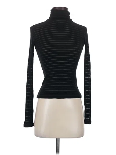 Pre-owned Allsaints Long Sleeve Turtleneck In Black