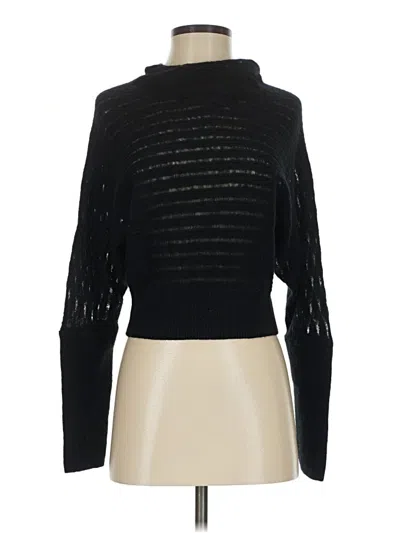 Pre-owned Allsaints Long Sleeve Turtleneck In Black
