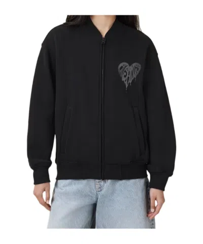 Allsaints Long-sleeved Casual Jacket In Black