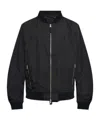 Allsaints Rev Bassett Reversible Bomber Jacket In Black