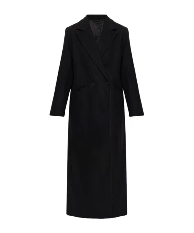 Allsaints Long-sleeved Coat In Black