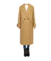 Allsaints Long-sleeved Coat In Brown