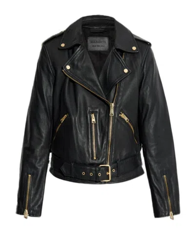 Allsaints Classic Biker Jacket In Black