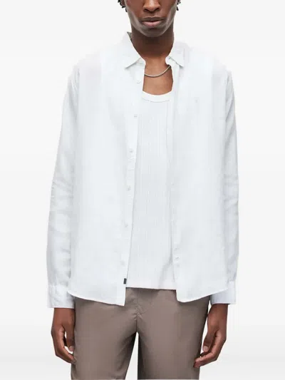 Allsaints Long-sleeved Shirt In White