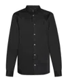 Allsaints Karmi Tonal Stripe Relaxed Fit Shirt In Black