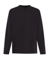 Allsaints Long-sleeved T-shirt In Jet Black