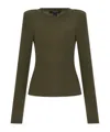 Allsaints Bec Long Sleeve T-shirt In Green