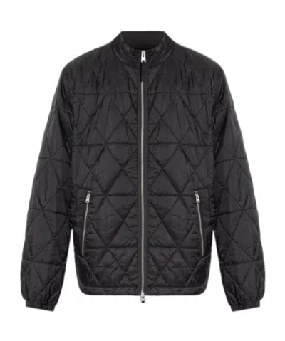Allsaints Long-sleeved Cotton Jacket In Black