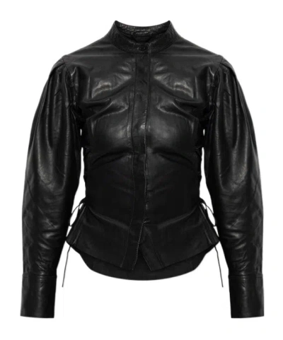 Allsaints Long-sleeved Shirt In Black
