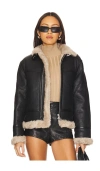 Allsaints Lorel Flying Jacket In Black
