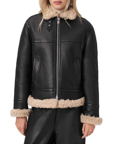 ALLSAINTS LOREL SHEARLING FLYING JACKET
