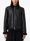 Allsaints Lorel Zip Jacket In Black