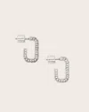 Allsaints Lori Pave Earrings In Silver