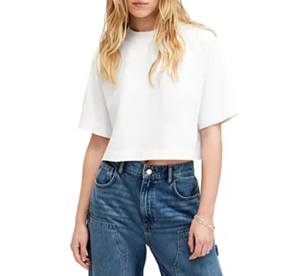 Allsaints Lottie Crop T Shirt In White