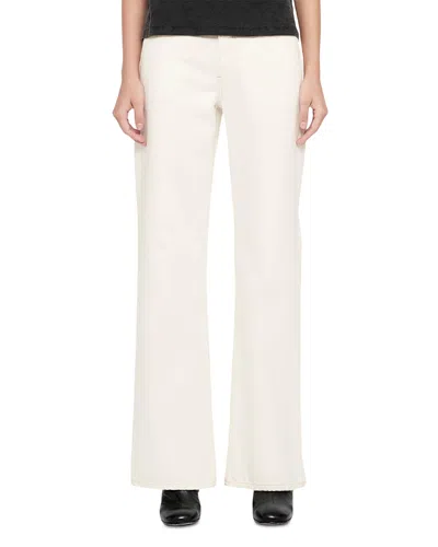Allsaints Lou Cotton High Rise Relaxed Pants In Black